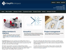 Tablet Screenshot of easyfitworkspace.co.uk